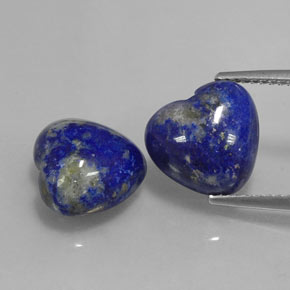9.45 ct Blue Lapis Lazuli Gemstone, Lapis Lazuli Gem in Heart Cabochon Shape for Sale.