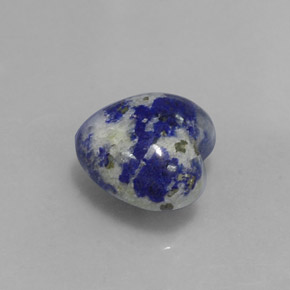 4.69 ct Blue Lapis Lazuli Stone, Natural Lapis Lazuli in Heart Cabochon Shape for Sale