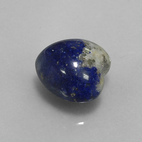 4.64 ct Blue Lapis Lazuli Stone, Natural Lapis Lazuli in Heart Cabochon Shape for Sale