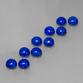 8.95 ct Blue Lapis Lazuli Stone, Natural Lapis Lazuli in Round Cabochon Shape for Sale