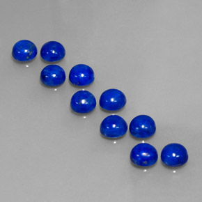 Lapis Lazuli Gemstone in 6 mm (calibrated) Size for Sale, Lapis Lazuli Stone in Royal Blue Color