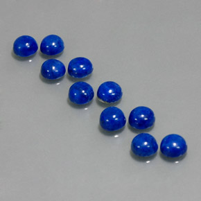 8.89 ct Blue Lapis Lazuli Gemstone, Lapis Lazuli Gem in Round Cabochon Shape for Sale.