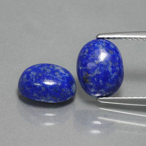 4.54 ct Blue Lapis Lazuli Gemstone, Lapis Lazuli Gem in Oval Cabochon Shape for Sale.