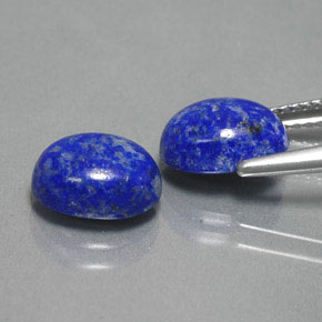 Lapis Lazuli Gemstone in 9 x 7 mm (calibrated) Size for Sale, Lapis Lazuli Stone in Royal Blue Color