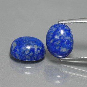 4.77 ct Blue Lapis Lazuli Gemstone, Lapis Lazuli Gem in Oval Cabochon Shape for Sale.