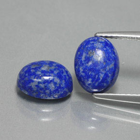 4.74 ct Blue Lapis Lazuli Gemstone, Lapis Lazuli Gem in Oval Cabochon Shape for Sale.