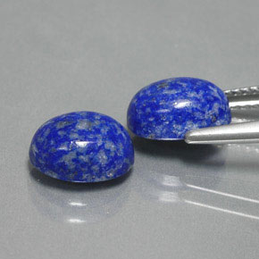 Lapis Lazuli Gemstone in 9 x 7 mm (calibrated) Size for Sale, Lapis Lazuli Stone in Royal Blue Color