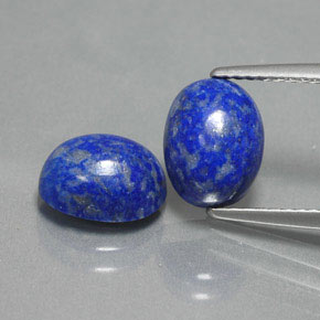 4.68 ct Blue Lapis Lazuli Gemstone, Lapis Lazuli Gem in Oval Cabochon Shape for Sale.