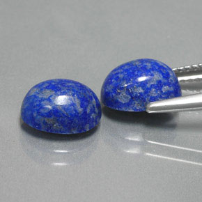 Lapis Lazuli Gemstone in 9 x 7 mm (calibrated) Size for Sale, Lapis Lazuli Stone in Royal Blue Color