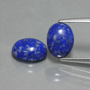 3.63 ct Blue Lapis Lazuli Gemstone, Lapis Lazuli Gem in Oval Cabochon Shape for Sale.