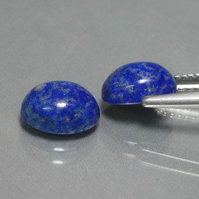 Lapis Lazuli Gemstone in 9 x 7 mm (calibrated) Size for Sale, Lapis Lazuli Stone in Royal Blue Color