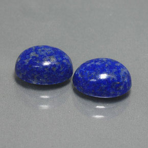 4.03 ct Blue Lapis Lazuli Stone, Natural Lapis Lazuli in Oval Cabochon Shape for Sale