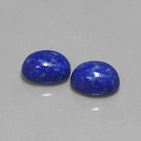 3.29 ct Blue Lapis Lazuli Stone, Natural Lapis Lazuli in Oval Cabochon Shape for Sale