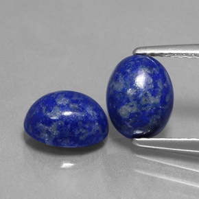 3.17 ct Blue Lapis Lazuli Gemstone, Lapis Lazuli Gem in Oval Cabochon Shape for Sale.
