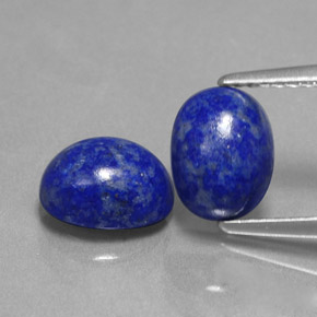 3.16 ct Blue Lapis Lazuli Gemstone, Lapis Lazuli Gem in Oval Cabochon Shape for Sale.