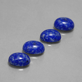3.41 ct Blue Lapis Lazuli Gemstone, Lapis Lazuli Gem in Oval Cabochon Shape for Sale.