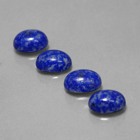 3.41 ct Blue Lapis Lazuli Stone, Natural Lapis Lazuli in Oval Cabochon Shape for Sale