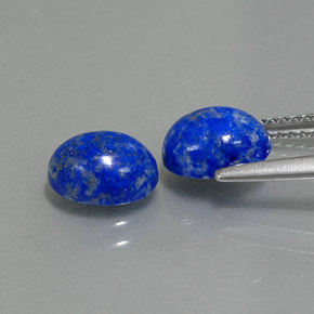 Lapis Lazuli Gemstone in 8 x 6 mm (calibrated) Size for Sale, Lapis Lazuli Stone in Royal Blue Color