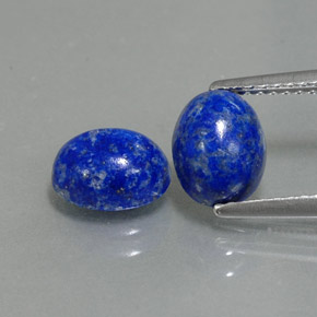 3.03 ct Blue Lapis Lazuli Gemstone, Lapis Lazuli Gem in Oval Cabochon Shape for Sale.