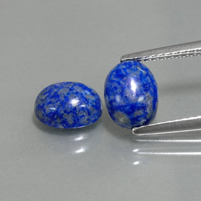 2.83 ct Blue Lapis Lazuli Gemstone, Lapis Lazuli Gem in Oval Cabochon Shape for Sale.
