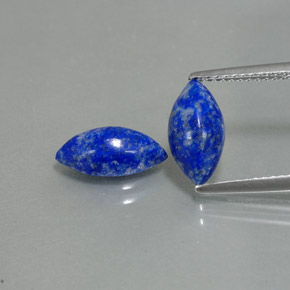 2.93 ct Blue Lapis Lazuli Gemstone, Lapis Lazuli Gem in Marquise Cabochon Shape for Sale.