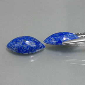 Lapis Lazuli Gemstone in 14 x 7 mm (calibrated) Size for Sale, Lapis Lazuli Stone in Royal Blue Color
