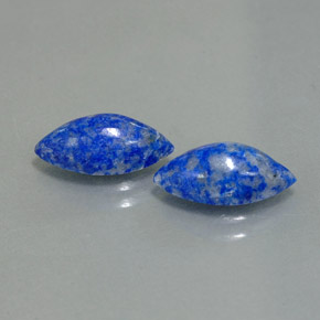 3.55 ct Blue Lapis Lazuli Stone, Natural Lapis Lazuli in Marquise Cabochon Shape for Sale
