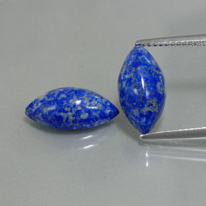 6.19 ct Blue Lapis Lazuli Gemstone, Lapis Lazuli Gem in Marquise Cabochon Shape for Sale.