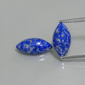 5.72 ct Blue Lapis Lazuli Gemstone, Lapis Lazuli Gem in Marquise Cabochon Shape for Sale.