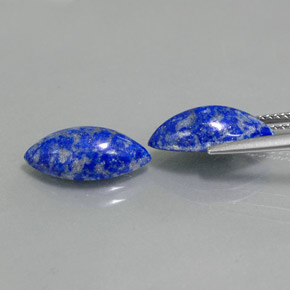 Lapis Lazuli Gemstone in 14 x 7 mm (calibrated) Size for Sale, Lapis Lazuli Stone in Royal Blue Color
