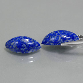 Lapis Lazuli Gemstone in 14 x 7 mm (calibrated) Size for Sale, Lapis Lazuli Stone in Royal Blue Color