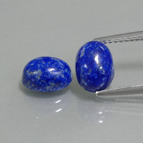 3.60 ct Blue Lapis Lazuli Gemstone, Lapis Lazuli Gem in Oval Cabochon Shape for Sale.