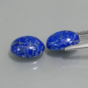 Lapis Lazuli Gemstone in 9 x 7 mm (calibrated) Size for Sale, Lapis Lazuli Stone in Royal Blue Color