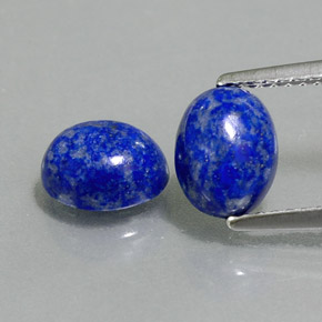2.86 ct Blue Lapis Lazuli Gemstone, Lapis Lazuli Gem in Oval Cabochon Shape for Sale.