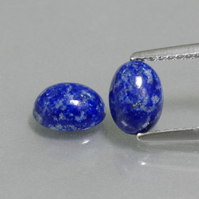 1.94 ct Blue Lapis Lazuli Gemstone, Lapis Lazuli Gem in Oval Cabochon Shape for Sale.