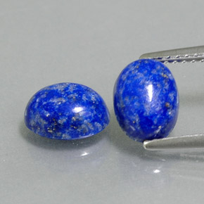 3.16 ct Blue Lapis Lazuli Gemstone, Lapis Lazuli Gem in Oval Cabochon Shape for Sale.