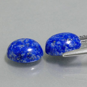 Lapis Lazuli Gemstone in 8 x 6 mm (calibrated) Size for Sale, Lapis Lazuli Stone in Royal Blue Color