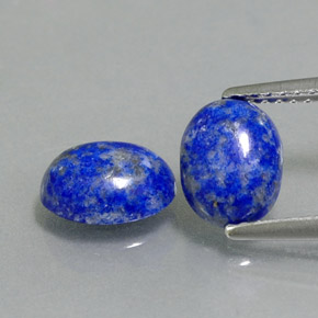 2.58 ct Blue Lapis Lazuli Gemstone, Lapis Lazuli Gem in Oval Cabochon Shape for Sale.
