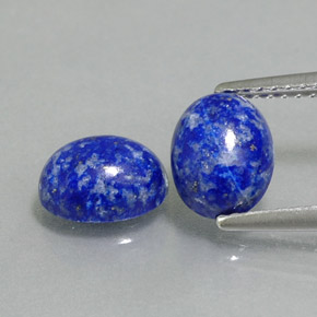2.82 ct Blue Lapis Lazuli Gemstone, Lapis Lazuli Gem in Oval Cabochon Shape for Sale.