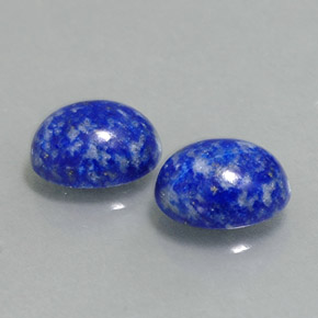 2.82 ct Blue Lapis Lazuli Stone, Natural Lapis Lazuli in Oval Cabochon Shape for Sale