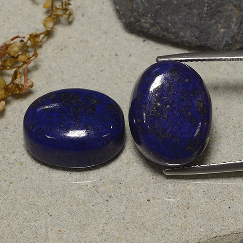 Very Deep Blue Lapislazzulo Gem - 16.9ct Ovale cabochon (ID: 484499)