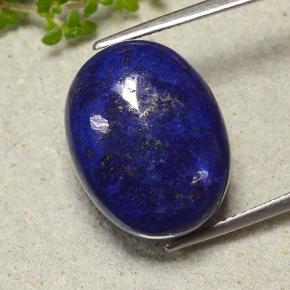 Azul oscuro Lapislázuli Gema - 17.8ct Cabujón Óvalo (ID: 484544)