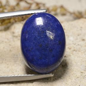 Navy Blue Lapis Lazuli Gem - 15.9ct Oval Cabochon (ID: 485260)