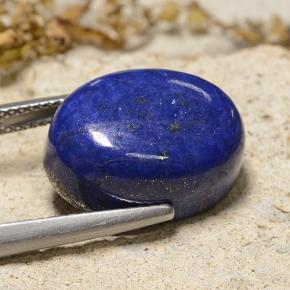 Lapis Lazuli Gemstone in 16.6 x 12.5 mm Size for Sale, Lapis Lazuli Stone in Navy Blue Color