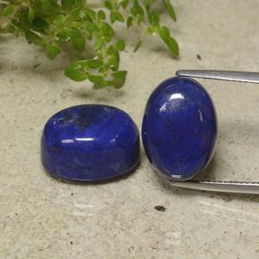 Deep Egyptian Blue Лазурит Камень - 13.8ct Овал Кабошон (ID: 499167)