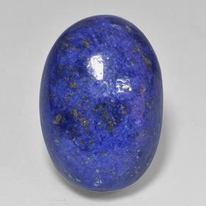 Deep Egyptian Blue Lapis Lazuli Gem - 11.6ct Oval Cabochon (ID: 503264)