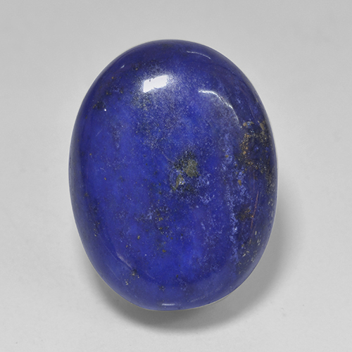Lapislázuli Azul Cabujón Óvalo de 15,9 x 12,4mm de Afganistán, peso de 12ct, piedra preciosa No tratado de forma natural en claridad Opaco, Lapislázuli de 1 pieza: el color es Azul oscuro, dureza Mohs de 5 - 6, Photo A