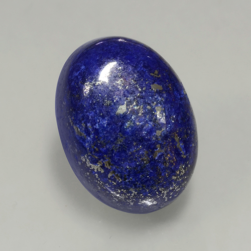 Темно-синий Лазурит Камень - 12.4ct Овал Кабошон (ID: 503274)
