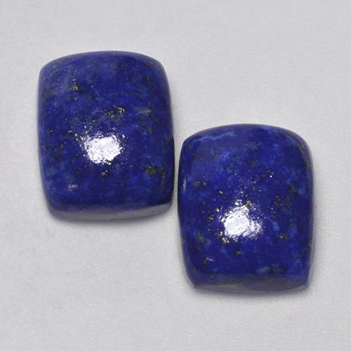 Very Deep Blue Lapis Lazuli Gem - 4.8ct Cushion Cabochon (ID: 503917)