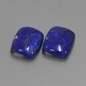 Bleu foncé Lapis-lazuli gemme - 4.1ct Coussin Cabochon (ID: 503921)